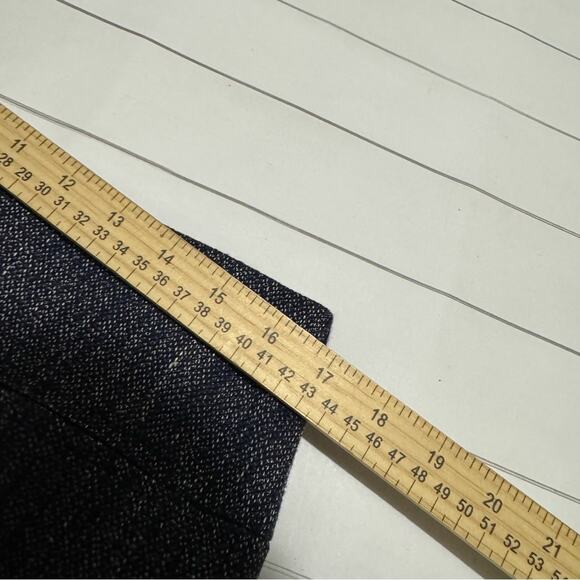 Ann Taylor Navy Blue Textured Classic Office Pencil Skirt Women’s Size 12 - Picture 4 of 5